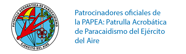 Patrocinador oficial de la Patrulla Acrobática de Paracaidismo del Ejército del Aire (PAPEA)